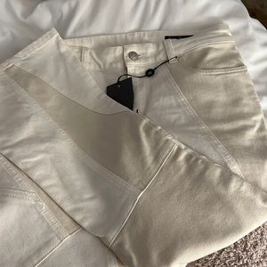 Alexander Mcqueen Patched Cropped Jean